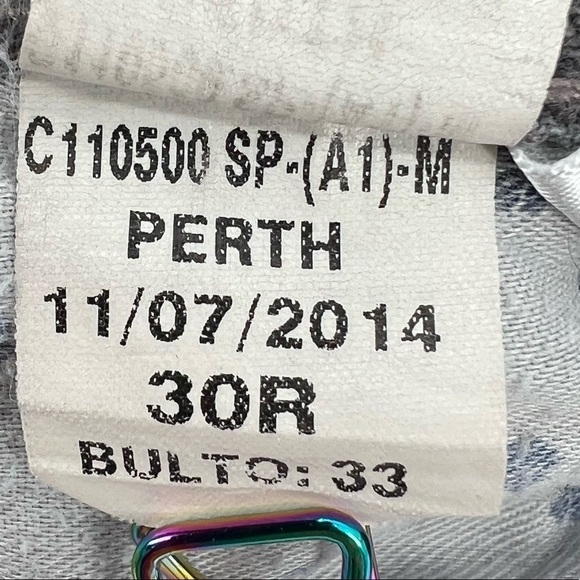 Lucky Brand Perth Gray 1 Authentic Skinny Button Fly Jeans Size 30 x 32 Men's - Picture 6 of 10